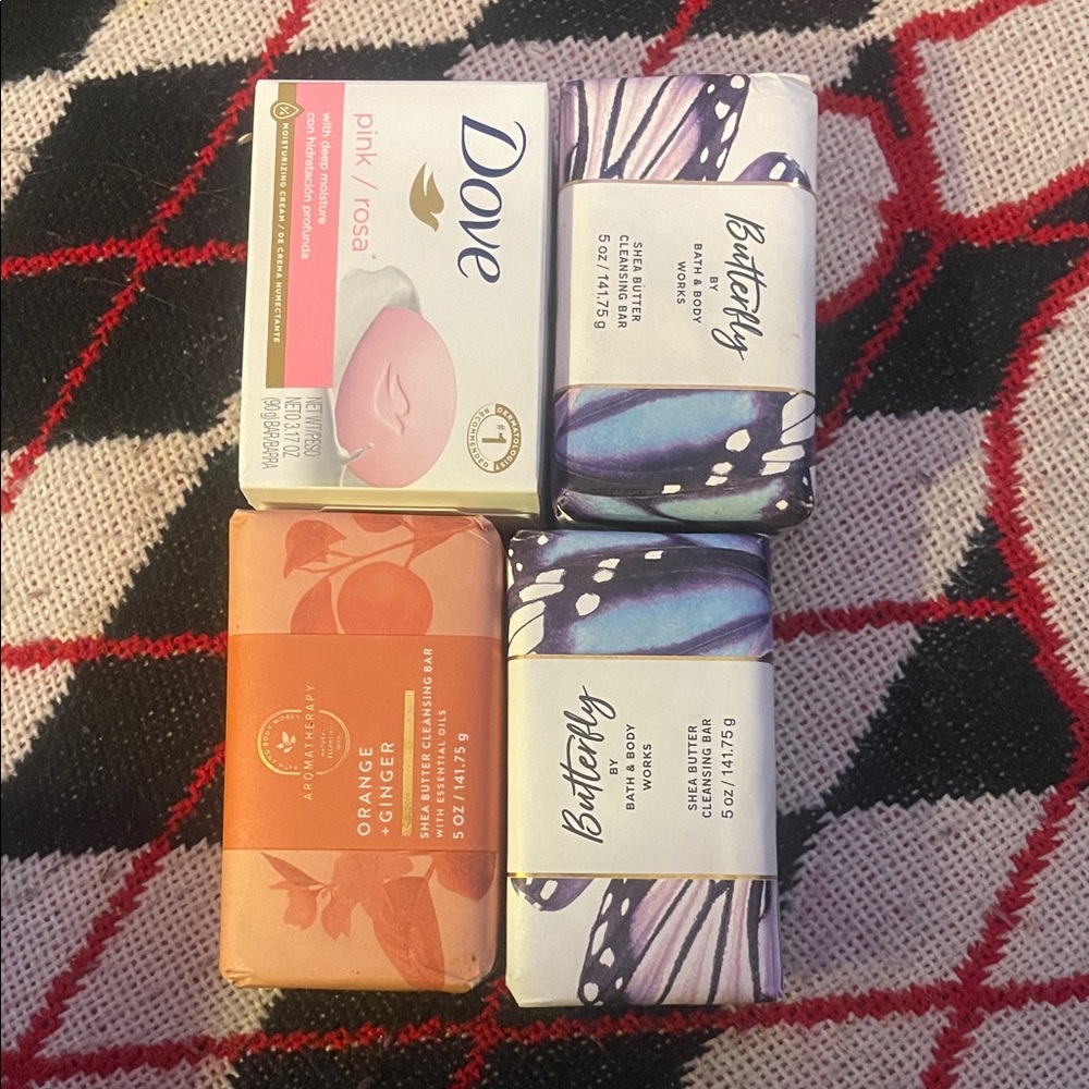 Dove and Bath & Body Works Soap Set